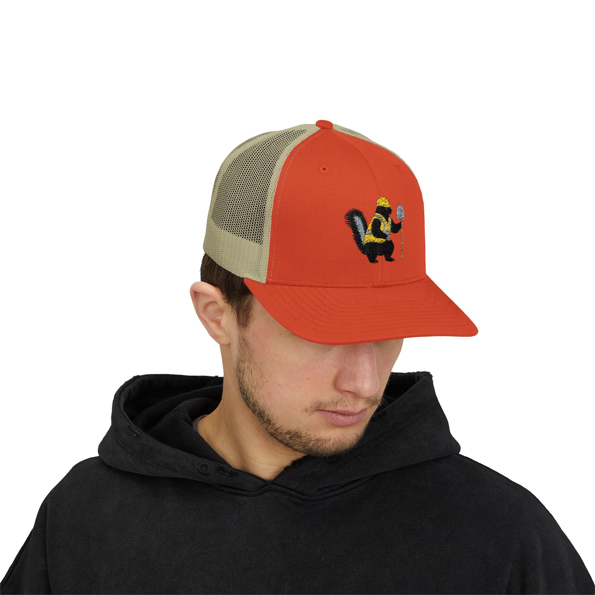 Skunk With Cane Trucker Cap