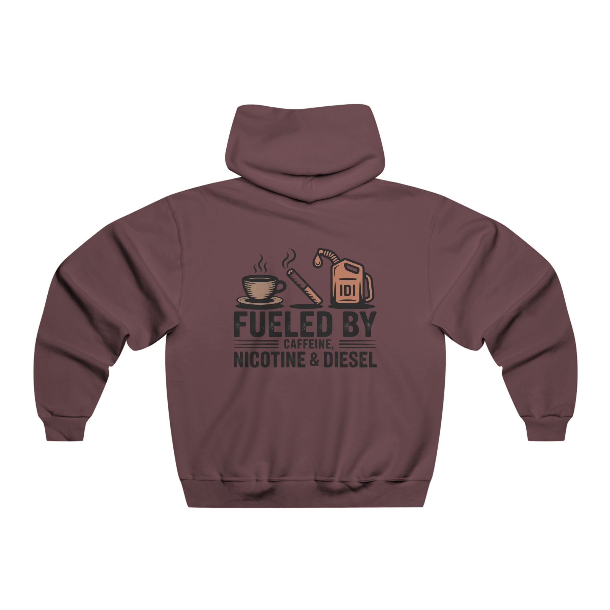 Fueled By Caffeine, Nicotine & Diesel Hoodie — Men's Workwear Pullover