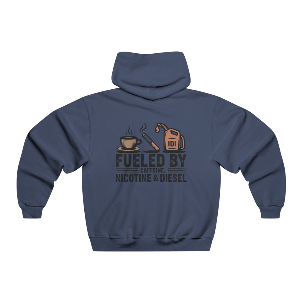 Fueled By Caffeine, Nicotine & Diesel Hoodie — Men's Workwear Pullover