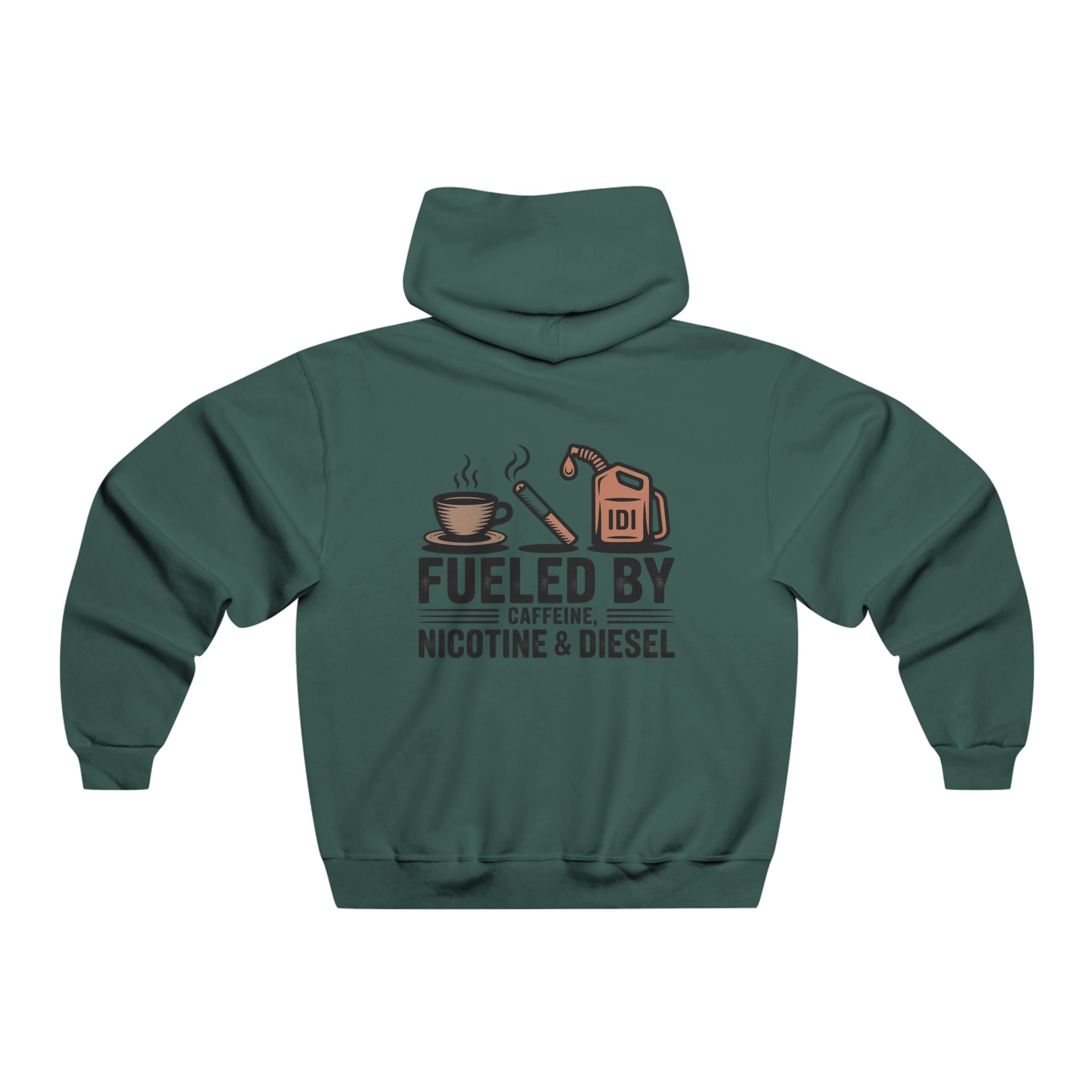 Fueled By Caffeine, Nicotine & Diesel Hoodie — Men's Workwear Pullover