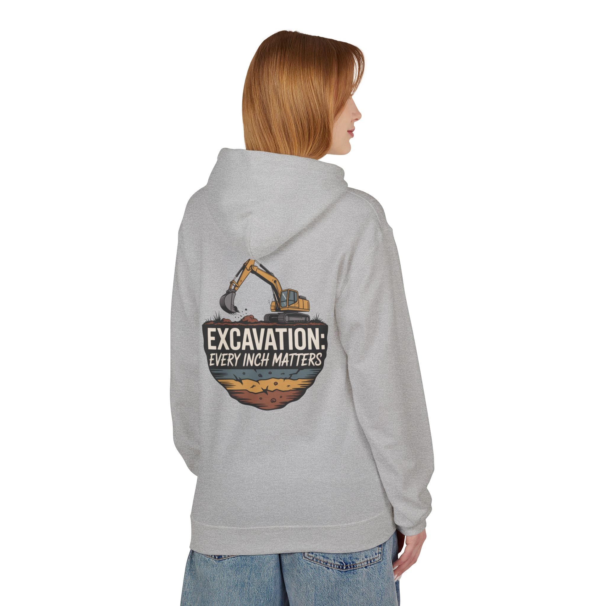 Excavation Hoodie – "Excavation: Every Inch Matters" Construction Crew Pullover