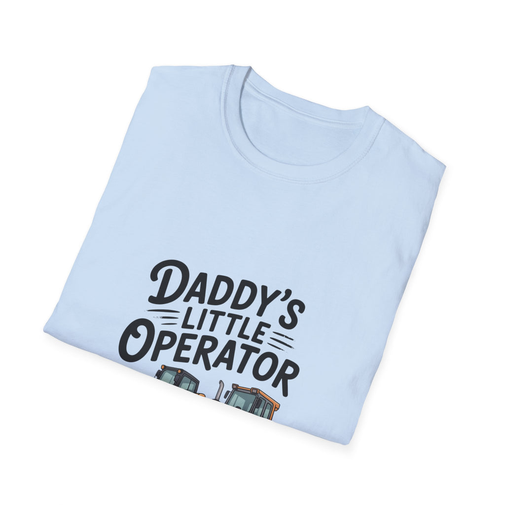 Kids' Tee — "Daddy's Little Operator" Bulldozer Shirt