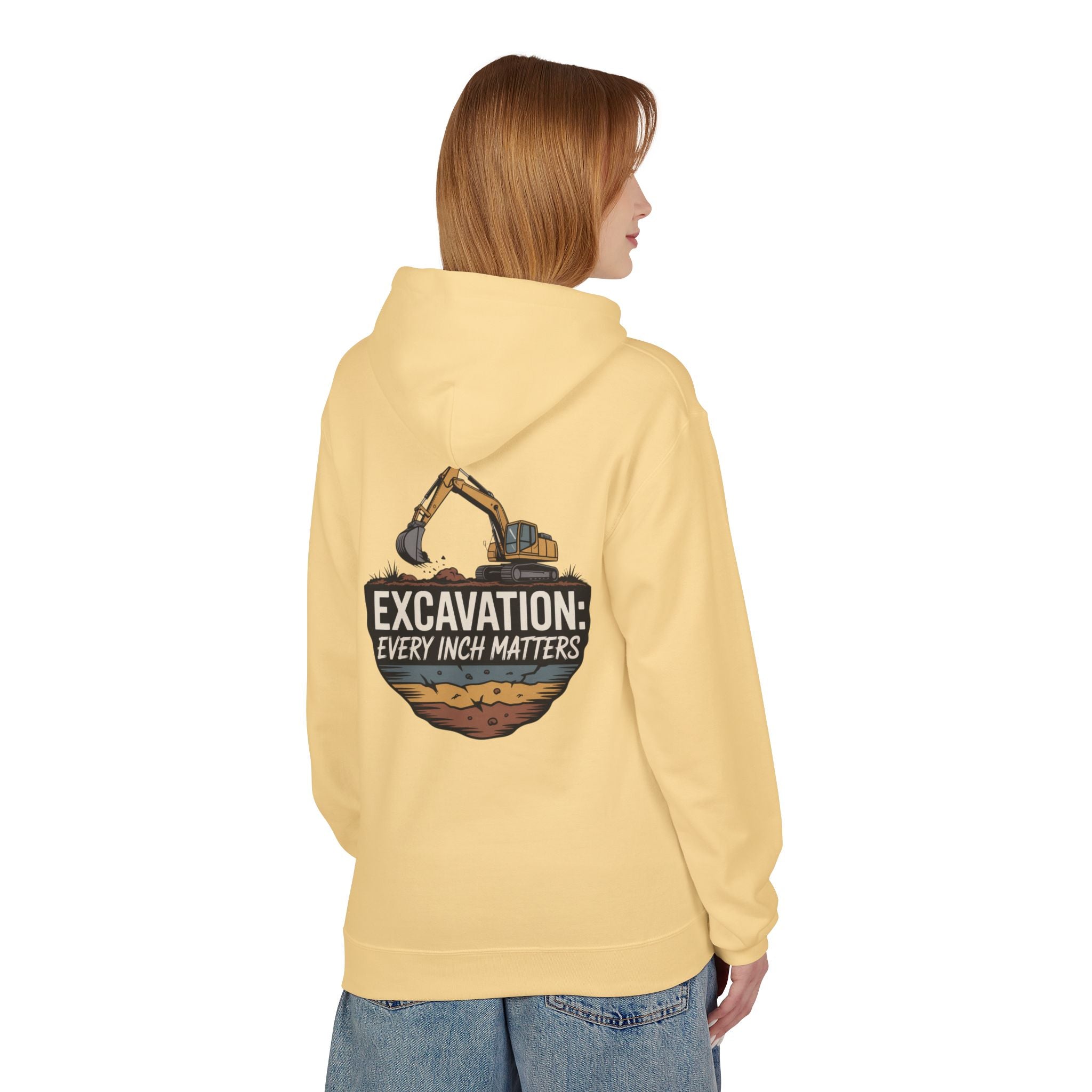 Excavation Hoodie – "Excavation: Every Inch Matters" Construction Crew Pullover