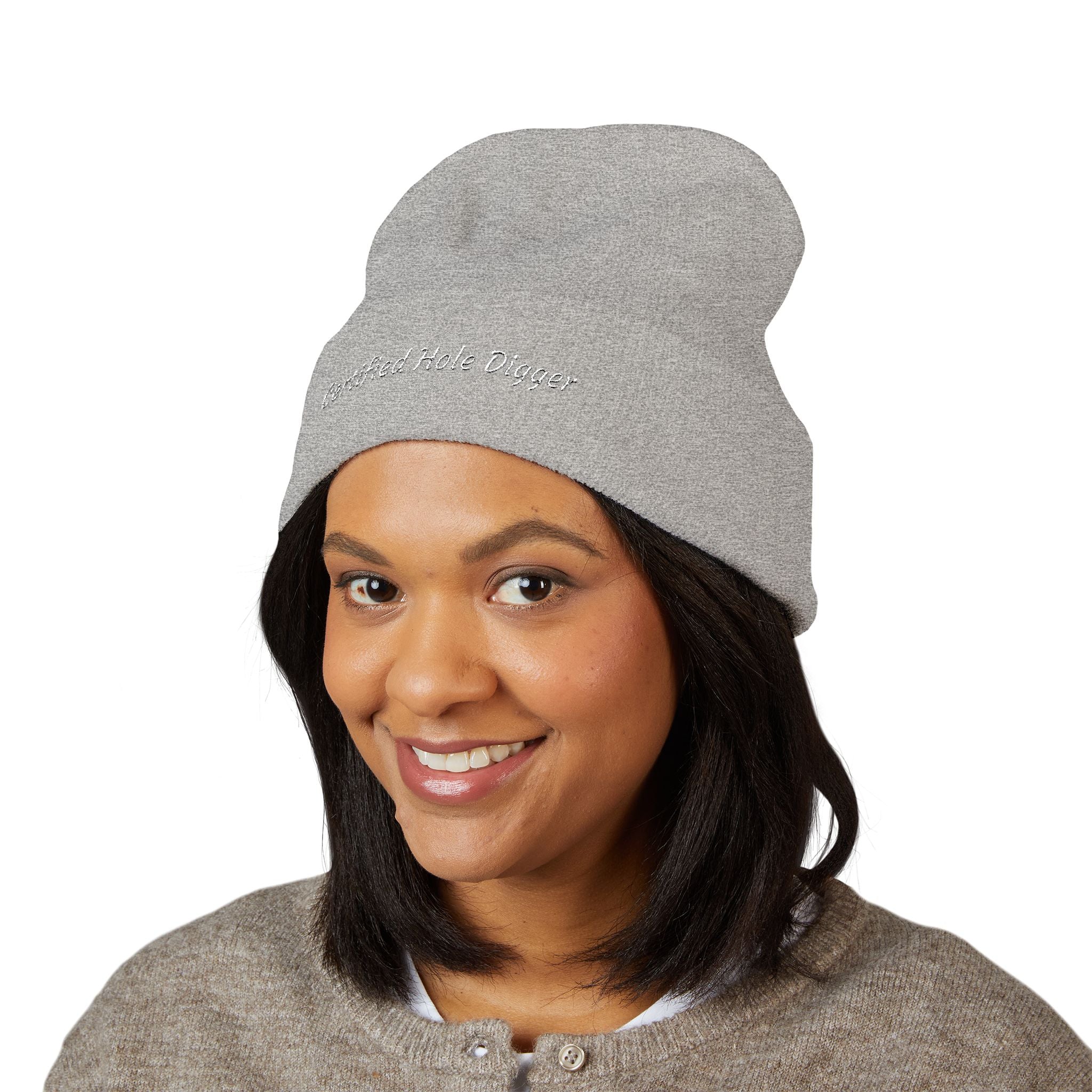 Certified Hole Digger Embroidered Beanie