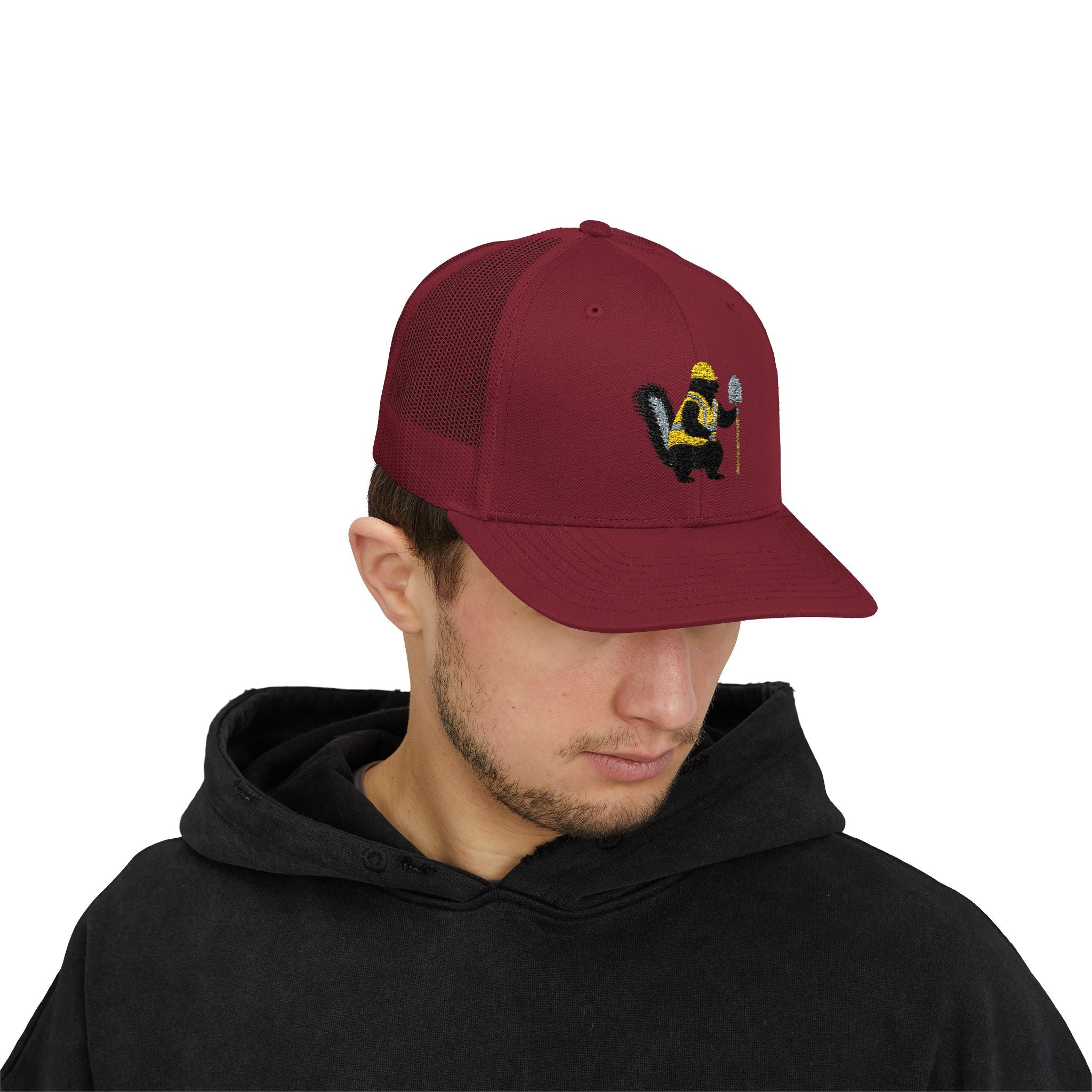 Skunk With Cane Trucker Cap