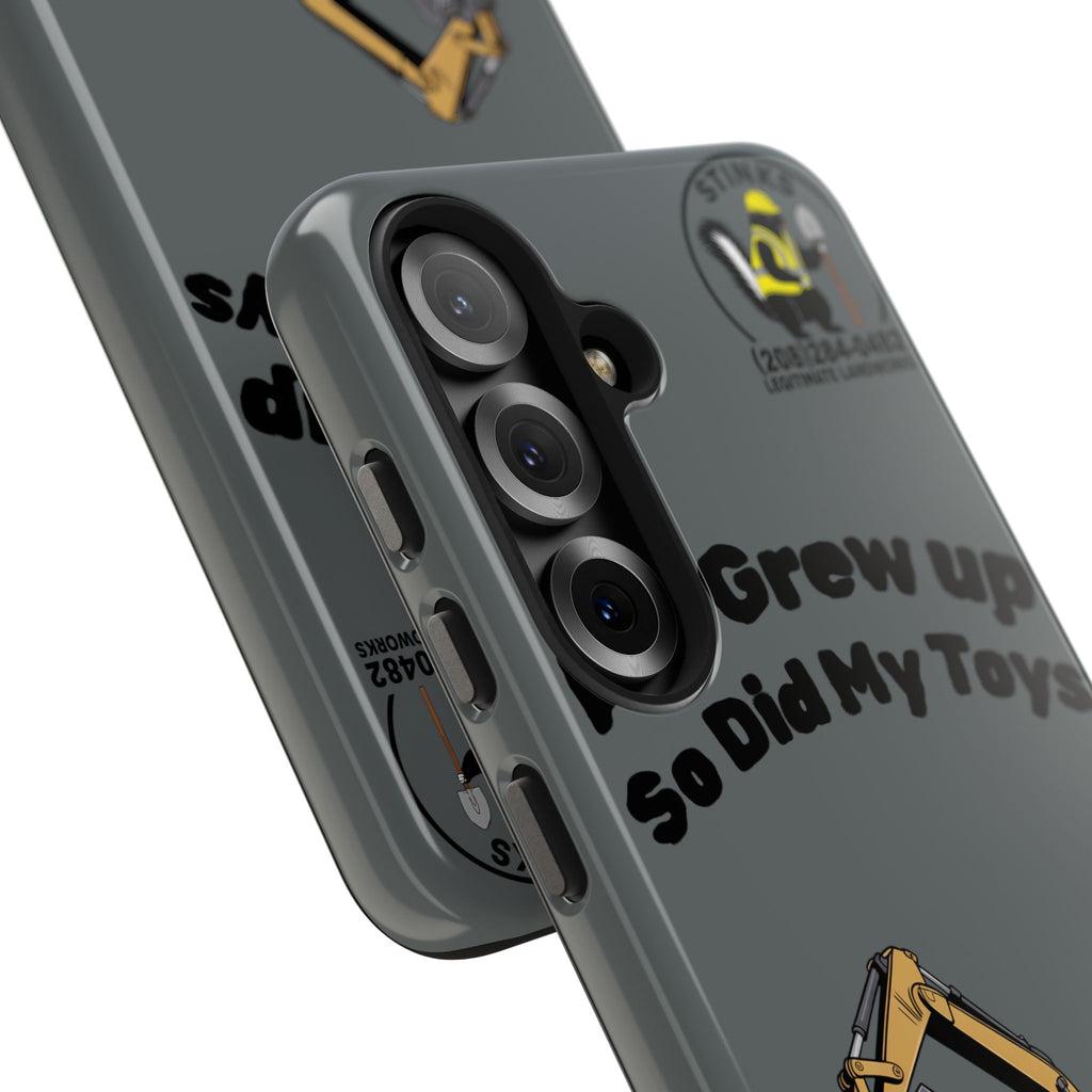 Heavy Equipment Phone Case — “As I Grew Up So Did My Toys” Construction iPhone Case