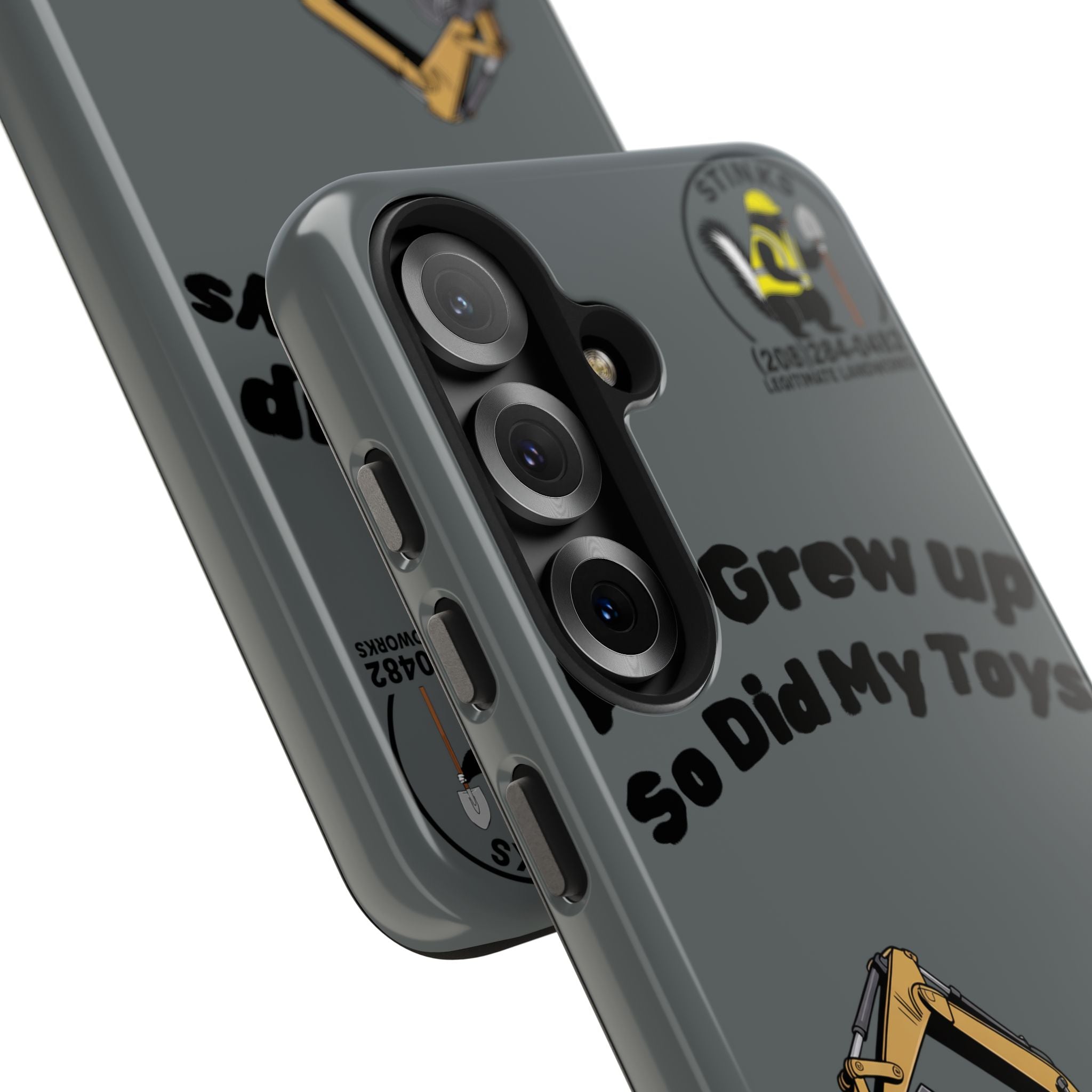 Heavy Equipment Phone Case — “As I Grew Up So Did My Toys” Construction iPhone Case